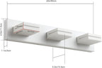SineRise LED Modern Bathroom Vanity Light Fixtures, Matte White Modern Acrylic - Image 3