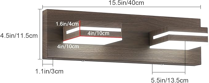 SineRise LED Modern Bathroom Vanity Light Fixtures - Image 2