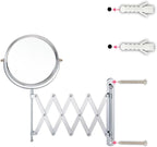 Welllink 8Inch XL Wall Mounted Bathroom Mirror, 1X/7X Magnification, - Image 9