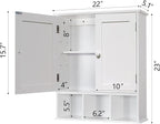 TaoHFE White Bathroom Wall Cabinet - Image 3