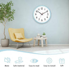 HZDHCLH Wall Clock Silent Wall Clocks Battery Operated 8 Inch Modern Non - Image 2