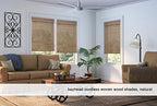 Cordless Woven Wood Roman Shades, 57W x 72H, Bayhead Natural, Sizes 20-72 Wide - Image 3