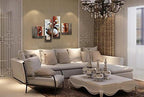 Wieco Art -Stretched and Framed 100% Hand-painted Modern Canvas Wall Art - Image 5