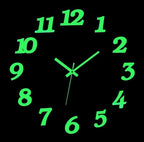 OceeK DIY Wall Clock, Fluorescence Modern Silent Non-Ticking, Battery Operated - Image 4