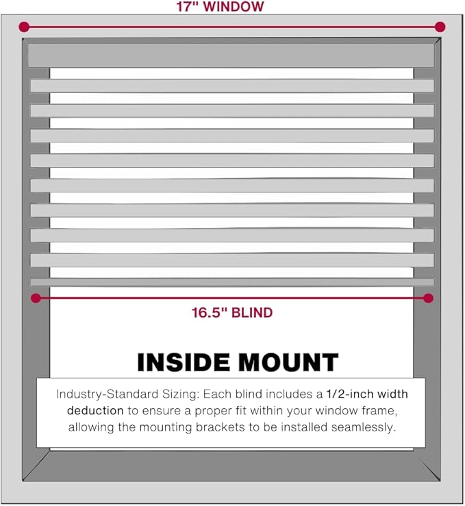 LOTUS & WINDOWARE Cordless 1" Vinyl Blind, Room Darkening, Horizontal Blinds - Image 4