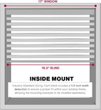 LOTUS & WINDOWARE Cordless 1" Vinyl Blind, Room Darkening, Horizontal Blinds - Image 4