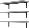 DOLLFIO Floating Shelves, 3 Sets Wall Wooden Shelves by DOLLFIO
