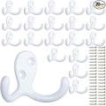 IBosins 20 Pack Heavy Duty Coat Hooks Wall Mounted by IBosins