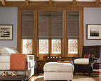 Cordless Woven Wood Roman Shades, 62W x 60H, Sarasota Camel, Sizes 20-72 Wide - Image 4