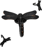 6 pcs Oil Rubbed Bronze Dragonfly Decorative Wall Hooks - Image 2