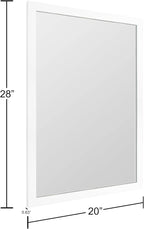 BOMINICA Rectangular Wall Mirror 20” x 28” Bathroom Mirror Framed Wall Mirror - Image 4