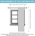 RYB HOME Room Darkening Thermal Blackout Curtains, Window Curtains Draperies - Image 8