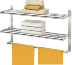 Hotel Towel Racks for Bathroom Wall Mounted, BETHOM 24 Inch Towel Shelf for - Image 2
