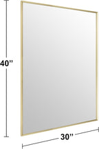 BOMINICA Brushed Gold Bathroom Mirror - Image 6