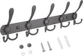 TICONN Wall Mounted Coat Rack, Five Heavy Duty Tri Hooks All Metal Construction by TICONN