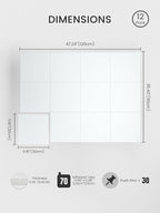 Bumusty Large Cork Board 48" x 36" Alternative - Image 2