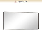 Keonjinn Black Bathroom Mirror for Over Sink, Sandblasted Finish Matte Black - Image 8