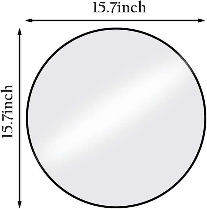 HARRITPURE Round Mirror 15.7 Black Wall Mounted Circle Mirrors Vanity Mirror - Image 6
