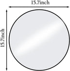 HARRITPURE Round Mirror 15.7 Black Wall Mounted Circle Mirrors Vanity Mirror - Image 6