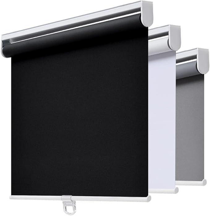 Customize Cordless Roller Shades Blackout Blinds by AOSKY