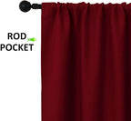 NICETOWN 2 Panels Blackout Curtains, Rod Pocket Thermal Insulated Drapes - Image 2