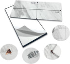AULIGET 4-Piece White Marble Look Peel and Stick Backsplash Wall Tiles - Image 5