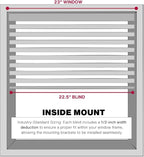 LOTUS & WINDOWARE Cordless 1" Vinyl Blind, Room Darkening, Horizontal Blinds - Image 4