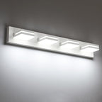 SineRise LED Modern Bathroom Vanity Light Fixtures, Matte White Modern Acrylic by SINERISELIGHTING