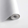 Safiyya 590.5"x17.7" White Peel and Stick Wallpaper White Contact Paper by SAFIYYA