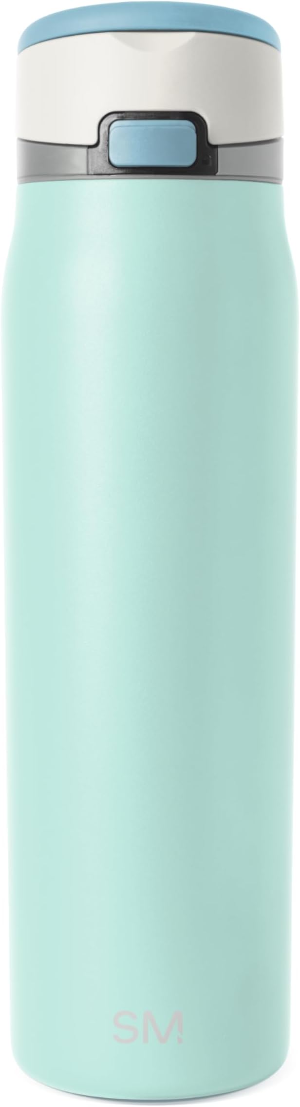 Simple Modern Mesa Loop Water Bottle with Covered Straw and Handle | 30oz Cup Holder Friendly Insulated Stainless Steel Bottles for Travel, Sports and School | Seaside Coast