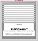 LOTUS & WINDOWARE Cordless Mini Blind, 30.5" Wide x 60" Long - Image 4
