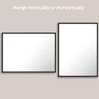 LOAAO 22"X30" Black Rectangle Bathroom Mirror Wall, Matte Black Aluminum Alloy - Image 4