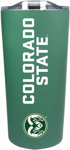 Campus Colors NCAA Stainless Steel Tumbler perfect for Gameday - 18 oz - Double Walled - Keeps Drinks Perfectly Insulated (Colorado State Rams - Green)