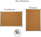 Lockways Large 60" x 36" Large Cork Board Bulletin Board, Framed CorkBoard - Image 3