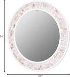 Tanmicoshomy Round Wall Mirror 24 Inch, Circle Mosaic Mirror - Image 8