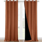 NICETOWN 100% Blackout Blinds, Burnt Orange, Laundry Room Decor Window by NICETOWN