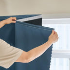 AJAZZ self Adhesive Portable 100% Blackout Curtains Simple and Easy to - Image 2