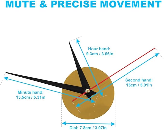 3D DIY Luminous Dial Acrylic Frameless Silent Wall Clock - Image 7
