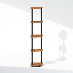 Furinno Turn-N-Tube Storage Shelves, 5-Tier Book Shelf, Corner Shelf, Toolless - Image 6