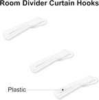 20 PCS Plastic Curtain Hooks Adjustable Pinch Pleat Curtain Clips Room Divider - Image 2