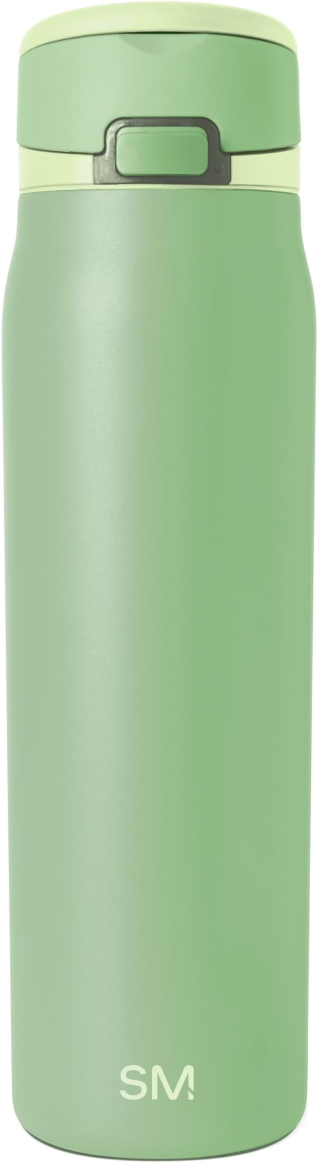 Simple Modern Mesa Loop Water Bottle with Covered Straw and Handle | 30oz Cup Holder Friendly Insulated Stainless Steel Bottles for Travel, Sports and School | Avocado