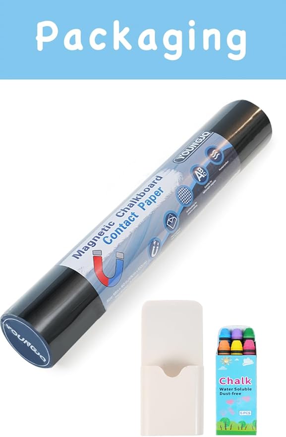 YOUNGJQ Magnetic Chalkboard for Wall 60" x 36" Self Adhesive Blackboard - Image 4