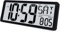 TXL 14.2"" Large Digital Wall Clock Battery Operated, Digital Clock Large by TXL