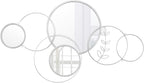 Hicarer Wall Mirror Decorative 41.34'' x 17.72'' Round Modern Metal Wall - Image 2