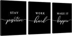 Work Hard Canvas Wall Art by EPHANYART