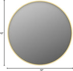 Itrue 12 Inch Small Round Wall Mirror, Not Full Size - Image 8
