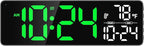 Large LED Digital Wall Clock by DigitalClocks