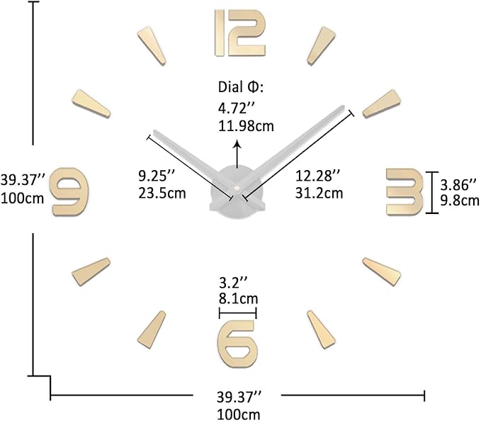 VANGOLD Design Frameless Wall Clocks - Image 3