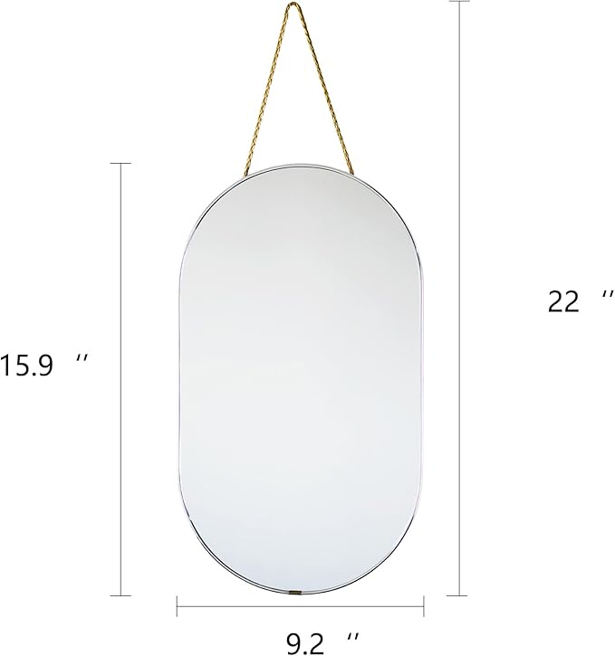 Oval Mirror, Oval Wall Mirror - Image 4