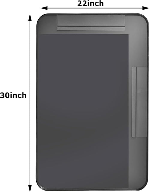 30"x22" Black Bathroom Mirror - Image 2